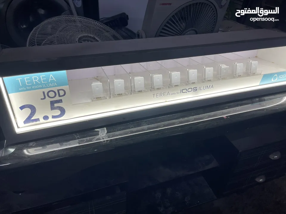 ستاند دخان مضيء قياس متر بحالة ممتازه 10 خانات