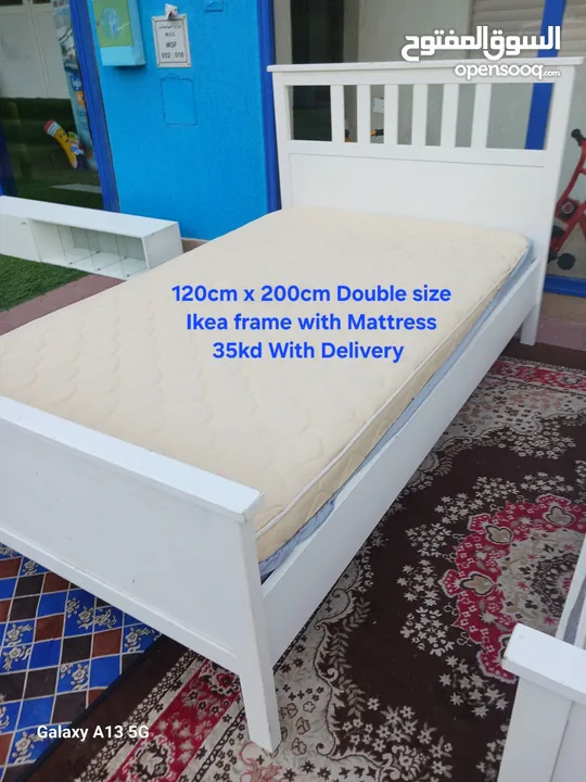 Ikea Bed frame with Mattress King Size, Queen Size, Double Size For Sale Different Size Available.