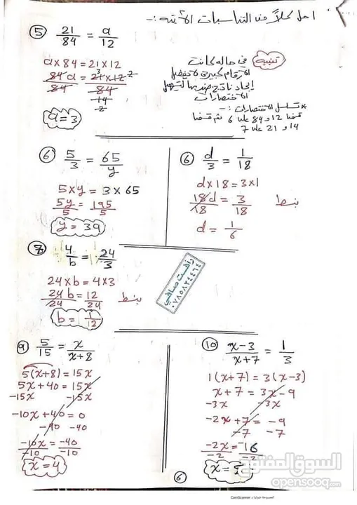 استاذ رياضيات ذو خبرة