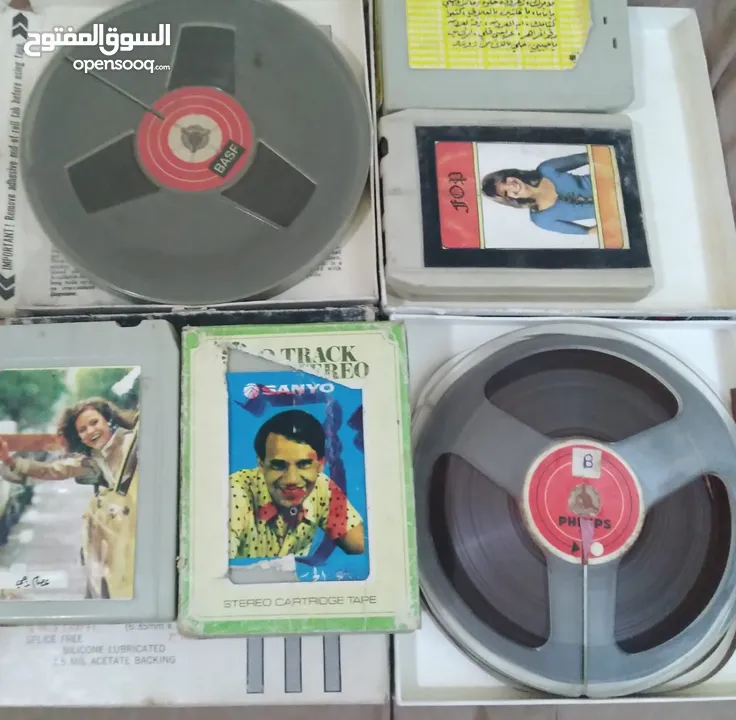اشرطه كاسيت واسطونات وسيديات بدينار
