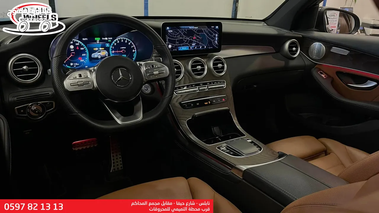 مرسيدس GLC300e Avantgarde بنزين وكهرباء موديل 2020 غير منمر