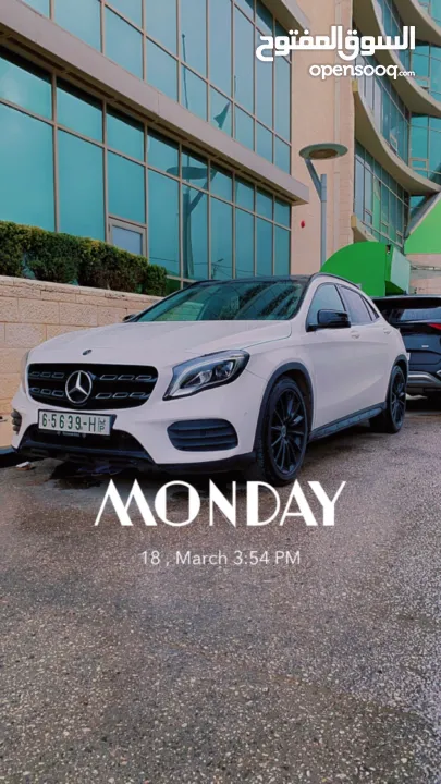 مرسيدس gla 200  بلاك اديشن موديل 2019  تسيير 2022  ترخيص + صيانة جديد  ممشى 60 الف  ايد اولى