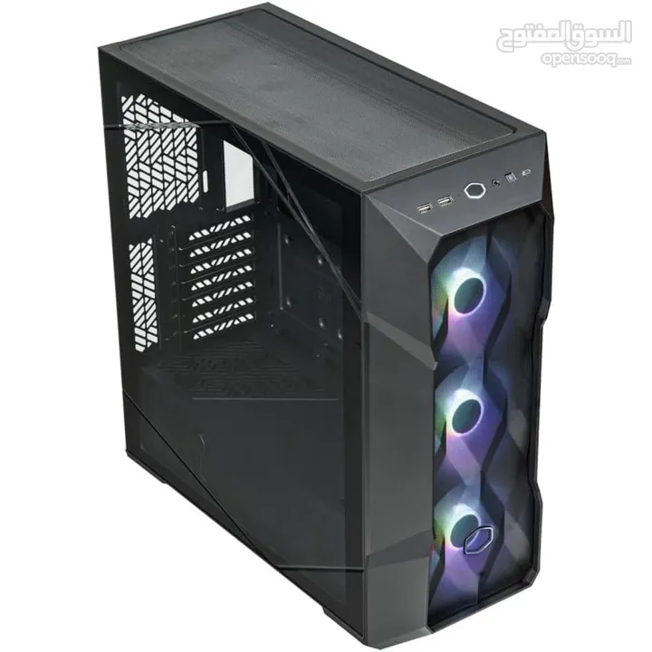 كيس جيمنج كولر ماستر 3 مراوح ار جي بي ملون - COOLER MASTER TD500 MESH V2 - 3X ARGB FANS GAMING CASE
