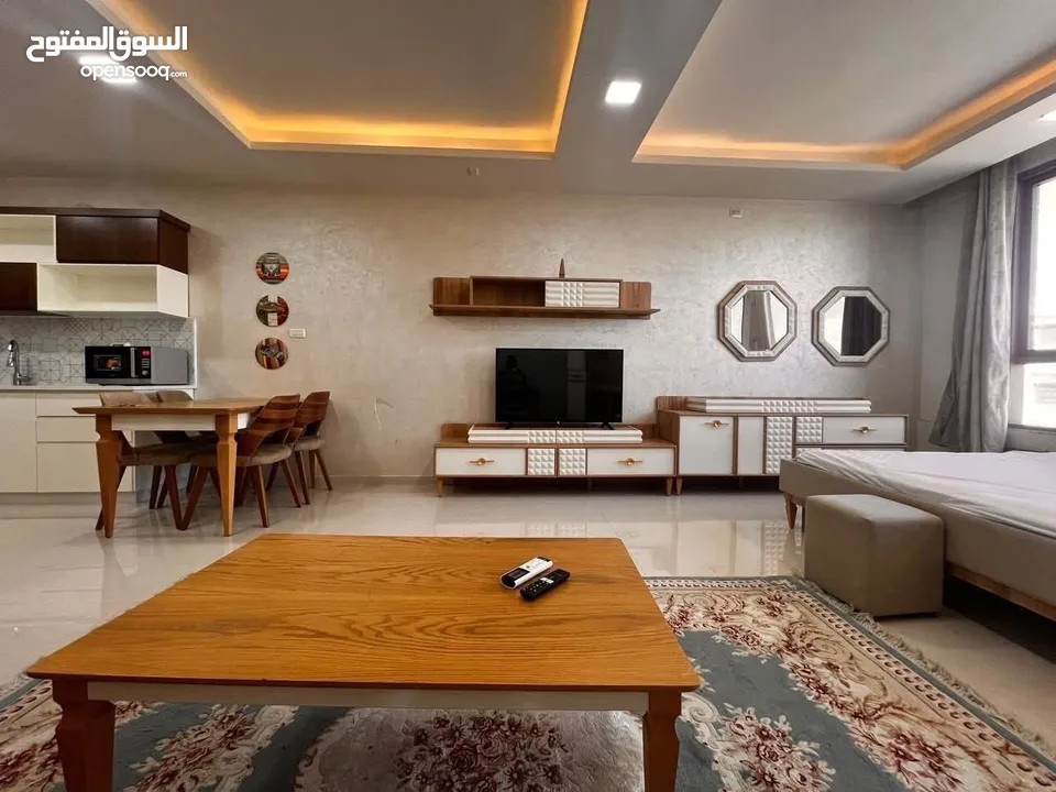 استوديو مفروش للايجار في المصيون قرب دوار المجلس التشريعي