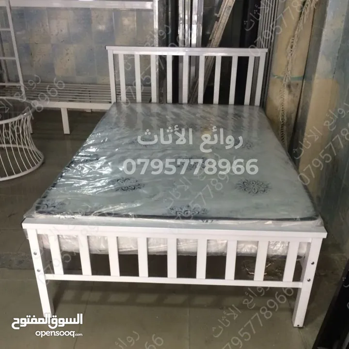 روائع الأثاث المعدني تخت حديد سرير حديد. مفرد. مجوز. مفرد ونص. طابقين.