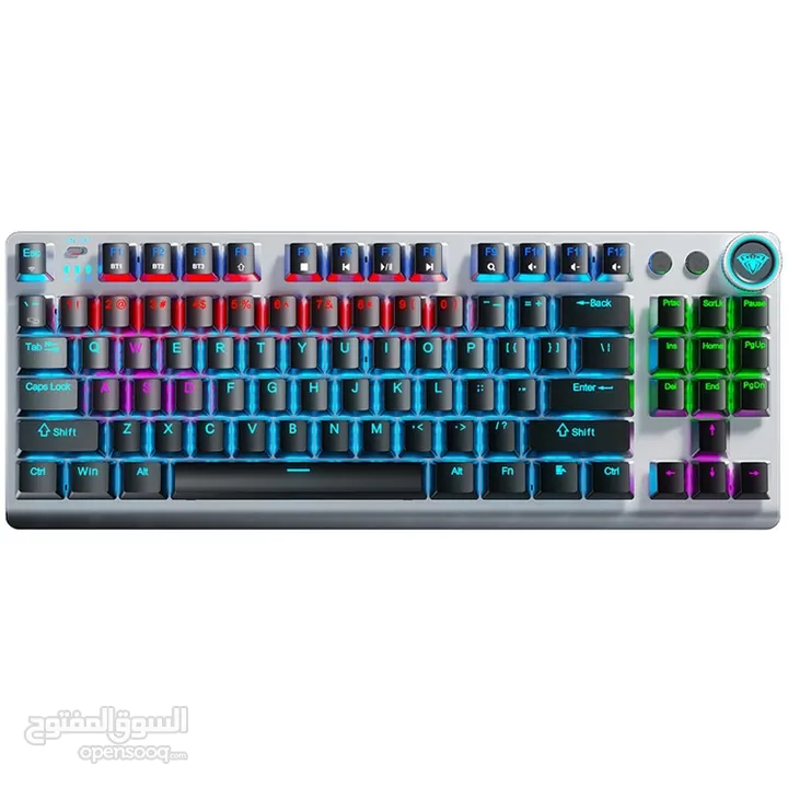 كيبورد جيمنغ مضيئ احترافي لكل الجيمرز اصلي Aula Keyboard F3001 Gaming RGB Lights OG