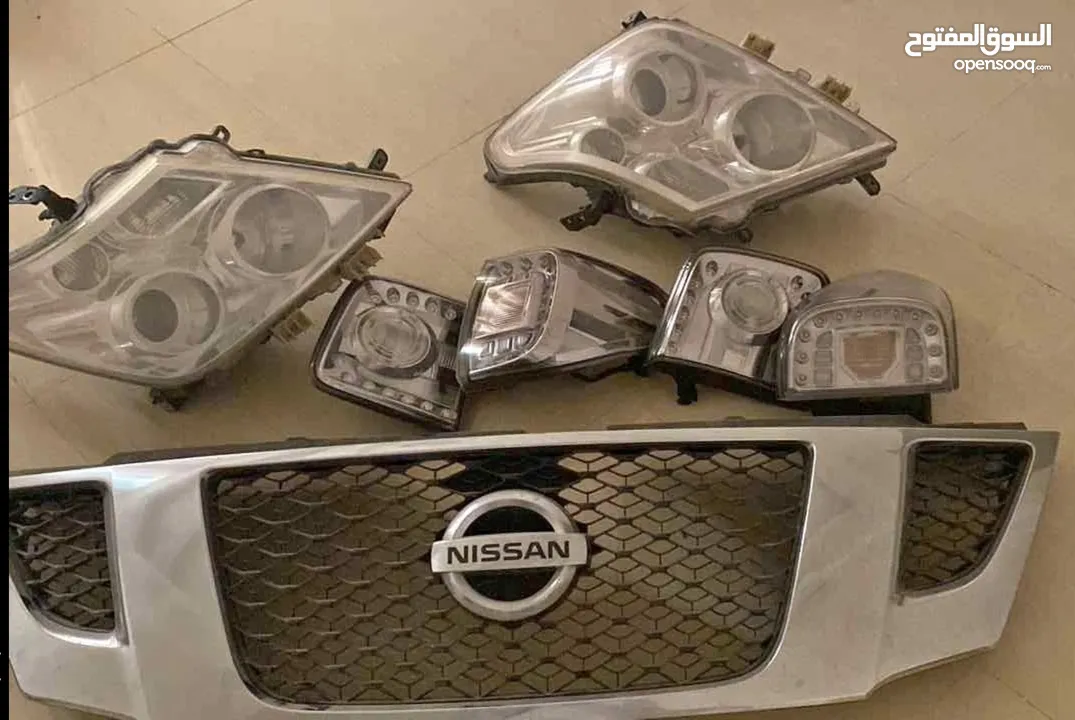 Nissan patrol headlights and grill