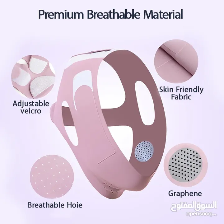 بند شدّ الوجه V-Shape قابل التعديل – تقليل مظهر الذقن المزدوج Adjustable V-Shape Face Lifting Band