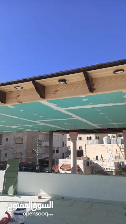 جبسون بورد الاسقف بأنواعه الابيض والأخضر والزهري والحديد بسماكه مختلف ومتنوع من زوايا وترك والاميجا