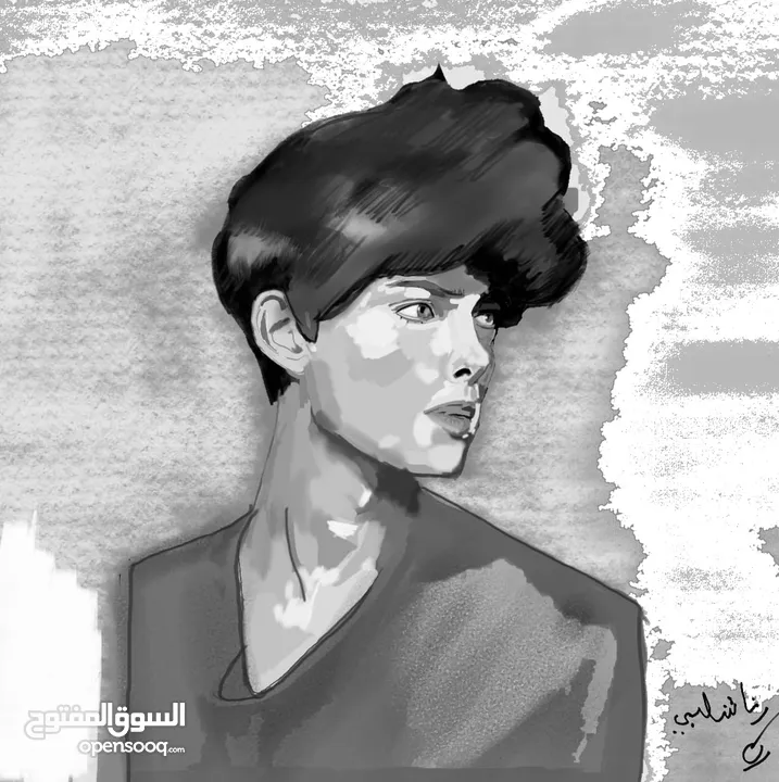 لوحات فنية مرسومة يدوي و لوحات حسب الطلب و تصاميم منشورات مواقع التواصل الاجتماعي