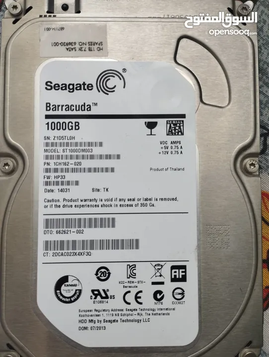 1 TB HARD DISK EXCELLENT CONDITION