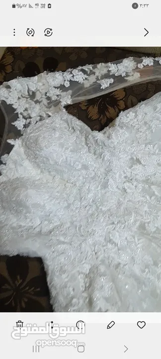 فستان عرس  لبسة واحدة للبيع