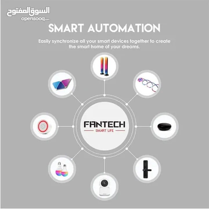 اضاءة فانتيك تابعة للموسيقى سمارت تعمل على البرنامج او مع اليكسا Fantech LA1AAL Ambient Light