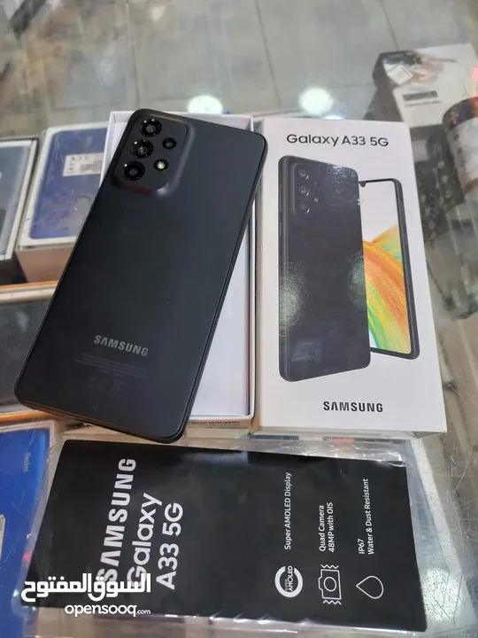 مستعمل اخو الجديد Samsung A33 5G رام 16 جيجا 128 أغرضة والكرتونه الأصلية متوفر توصيل