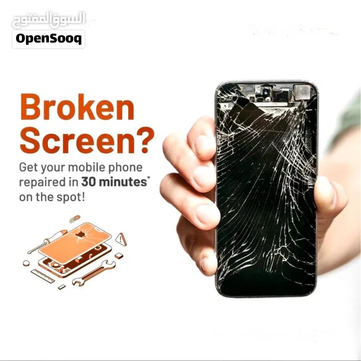 خدمة تصليح الهواتف و الايباد  متوفر شاشات وجميع قطع الغيار بأسعار الجملة ضمان على جميع الخدمات