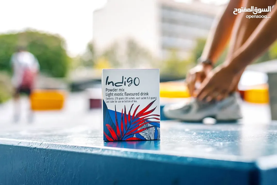 مشروب Indigo طبيعي غني بالمكونات النباتية  Indigo مشروب نباتي لتعزيز النشاط  مشروب صحي بنكهة طبيعية