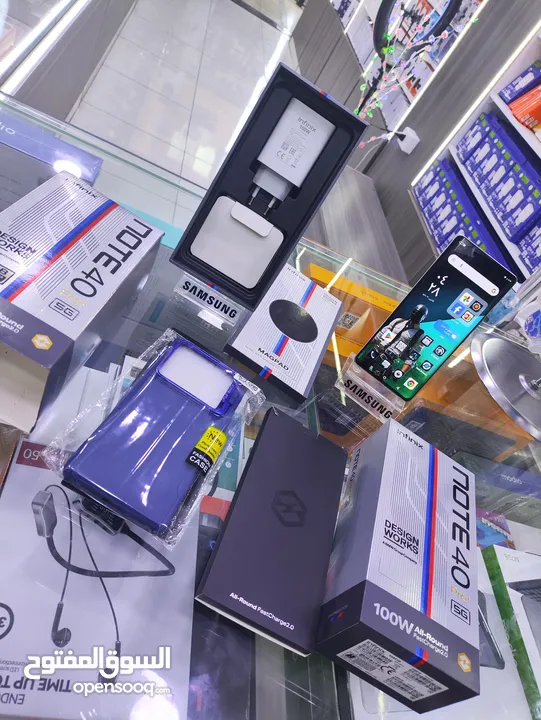 الاحديث note 40 pro plas تيتانيوم جيجا 256 رام 24 معه كامل اغراضو الاصلية متوفر توصيل
