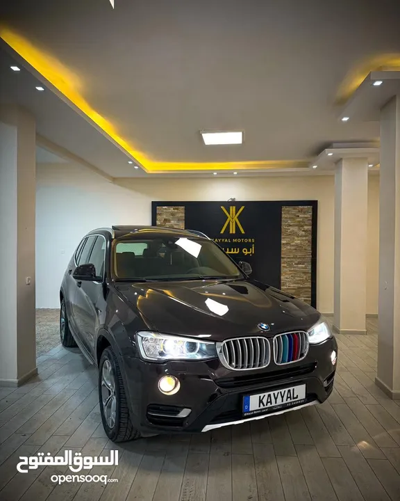 BMW X3  Sport  Xline   XDrive20d 4x4 Brown Metalic , Panorama . ترخيص 2015