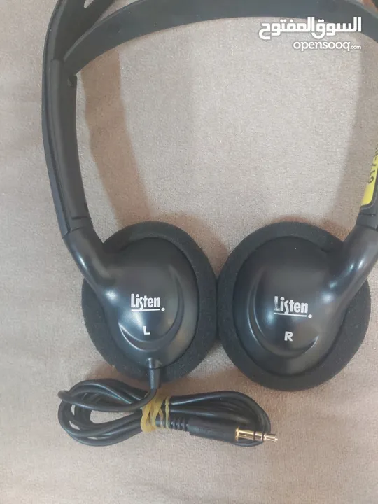 سماعات رأس Listen. أصلية بحالة ممتازة استخدام لجميع الأجهزة الصوتية