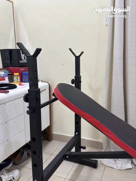 كرسي لرفع الاثقال شبه جديد