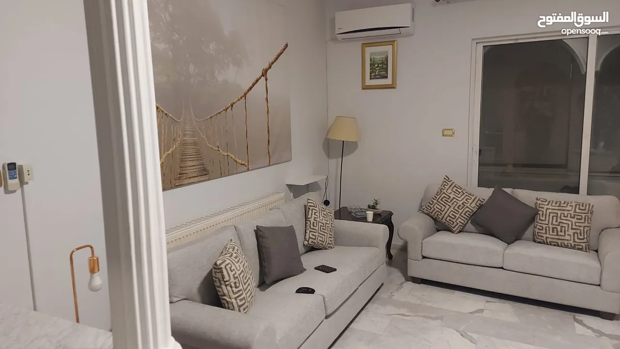 شقة نصف مفروشة للايجار في دير غبار ref : 14239