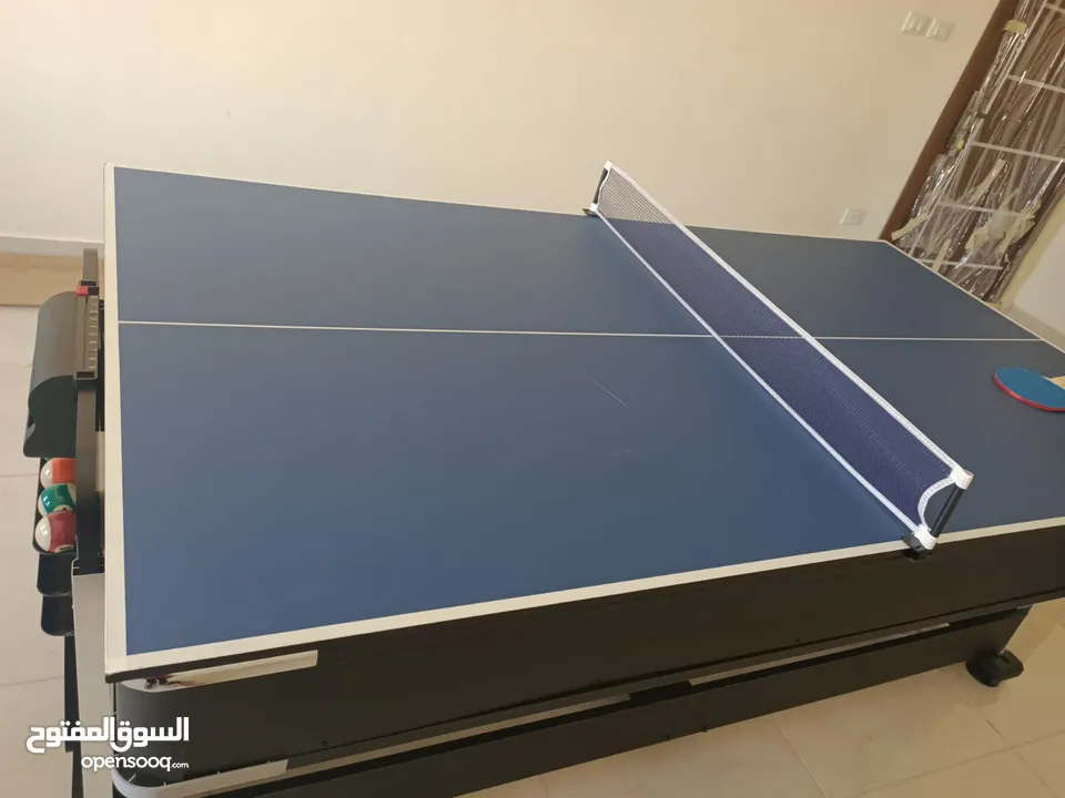 4in1 Table بلياردو هوكي تنس وطعام للشاليهات للبيوت والمزارع والنوادي