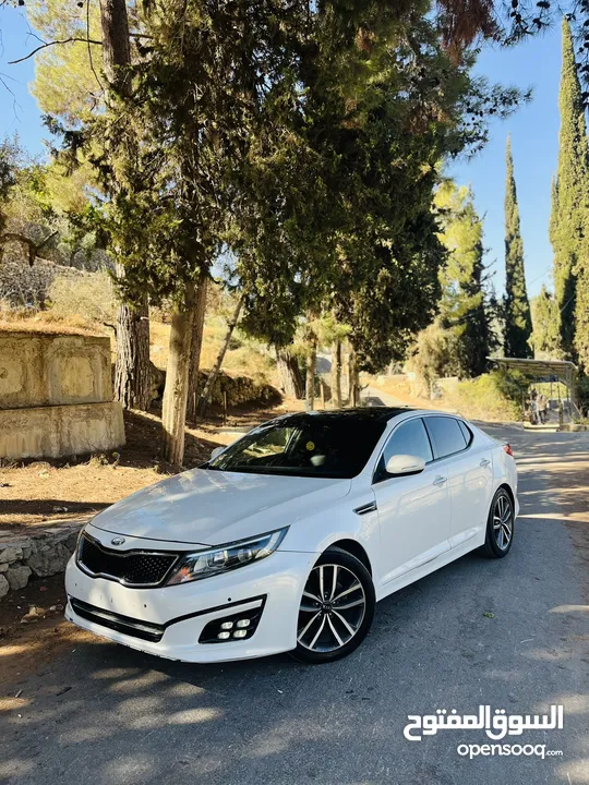 Kia K5 أوبتيما  فحص نخب نخب ولا ضربة  امكانية البيع دفعة وشيكات  خدمة التوصيل متوفرة