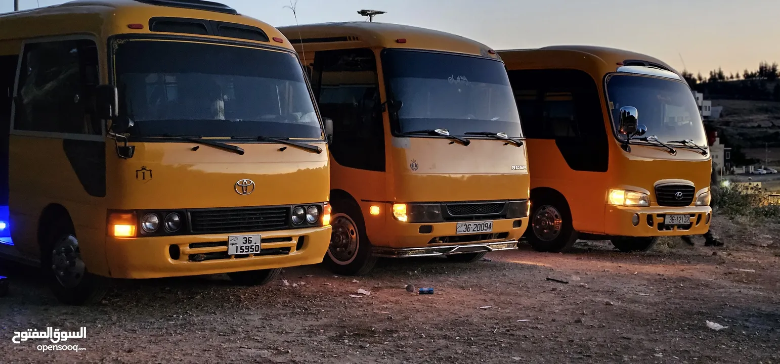 باصات للايجار اليومي والتعاقد الشهري للنوادي الصيفية خدمة مميزة دقة بالوقت