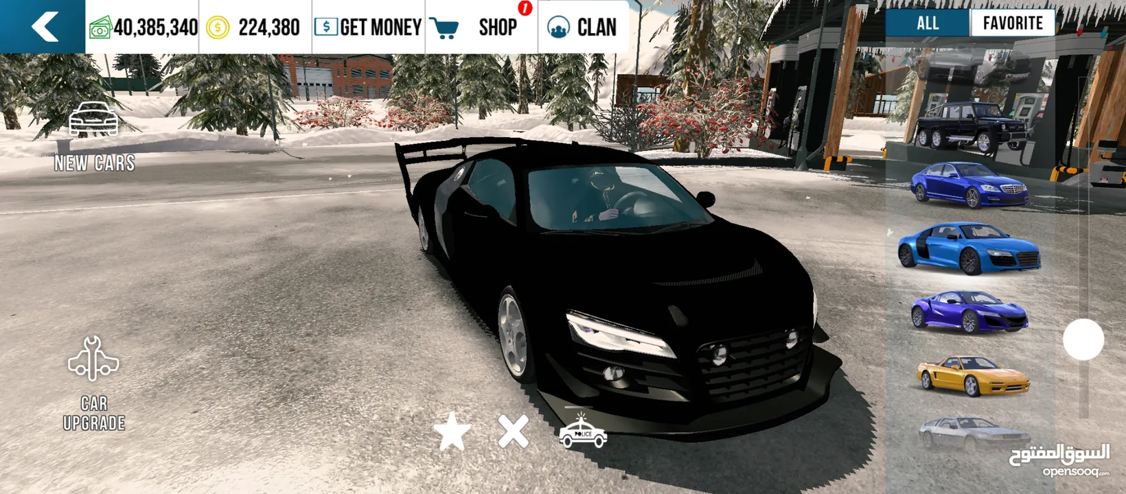 حساب car parking multiplayer