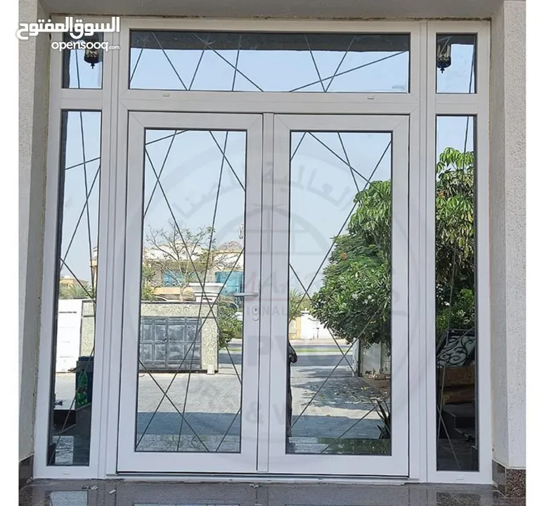 Door UPVC window aluminium glass kitchen