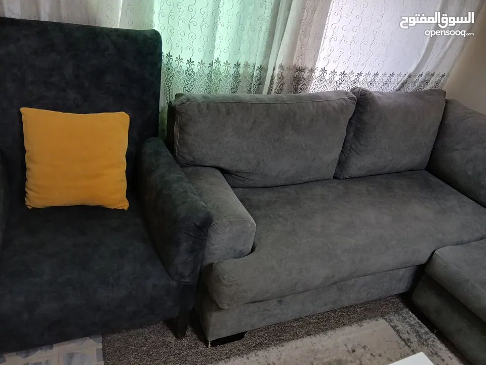 كنب كورنر لون رمادي