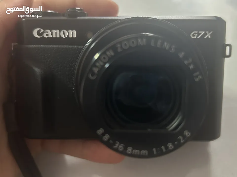 كاميرا canon g7x mark2 مستخدمه بحاله جيد جداً في رام الله بسعر نار وامكانيه المفاصله