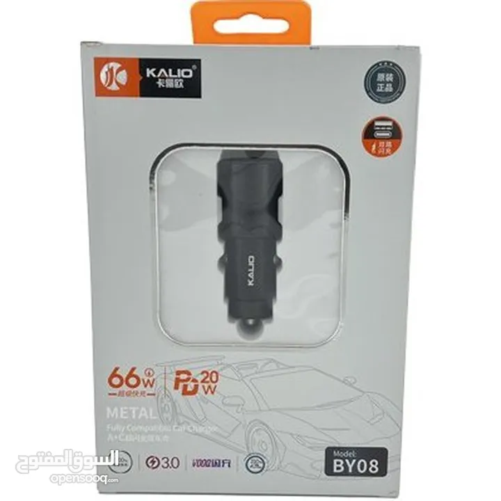 شاحن سياره مدخلين كليو الاصلي 66w pd سربع جداا كفاله سنه