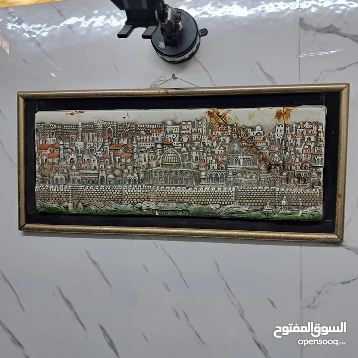 لوحه له فنان معروف  الفلسطيني للقدس فنان معروف عمرها فوق ال 120 سنه