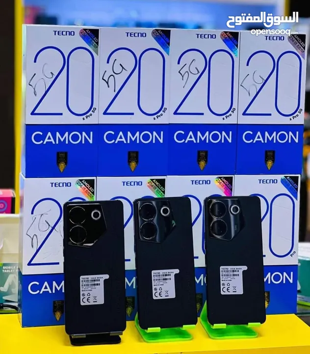 جهاز جديد بالكرتونة Kamon 20 pro 5G رام 16 جيجا 256  مكفول سنة متوفر توصيل