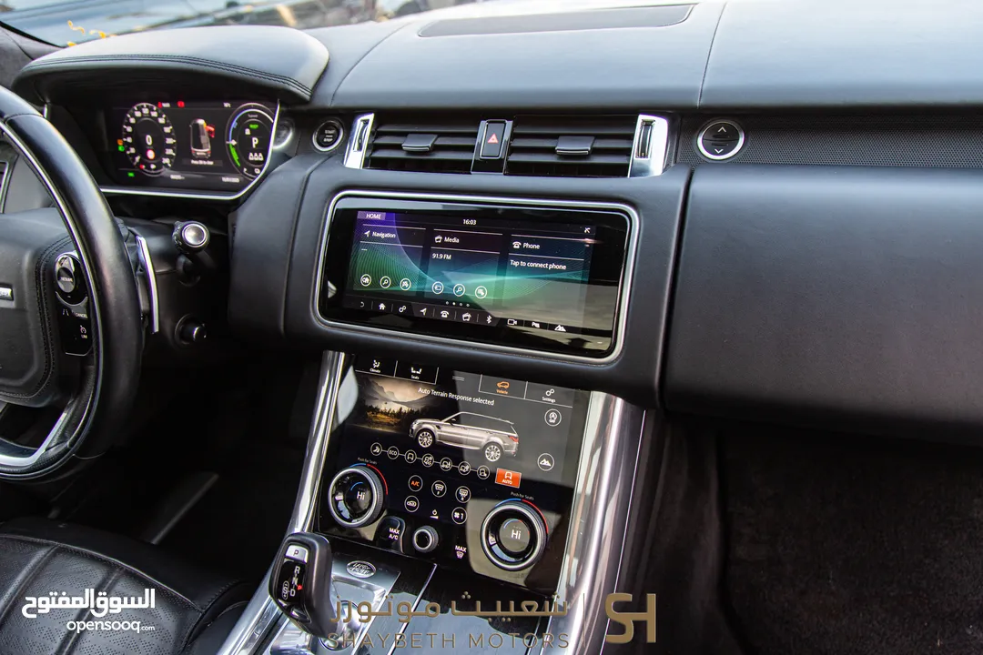 Range Rover Sport P400e Hse 2021 Black package     يمكن التمويل