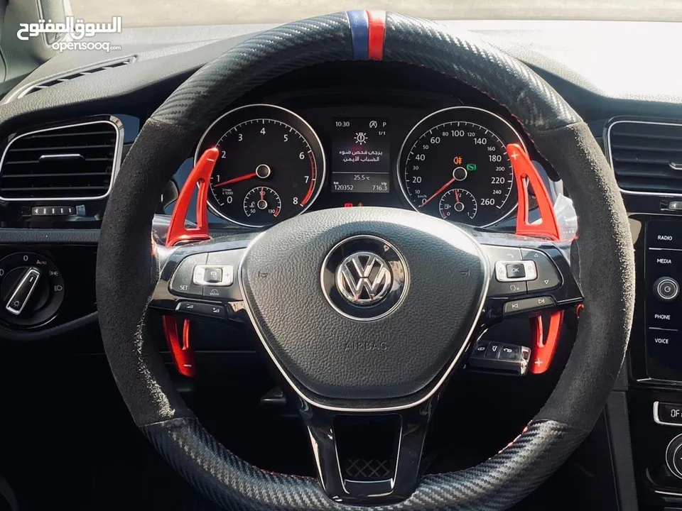 جولف Golf Tsi MK7.5 موديل 2018  بحالة الوكالة تسيير 2021  السيارة فللل اضافات