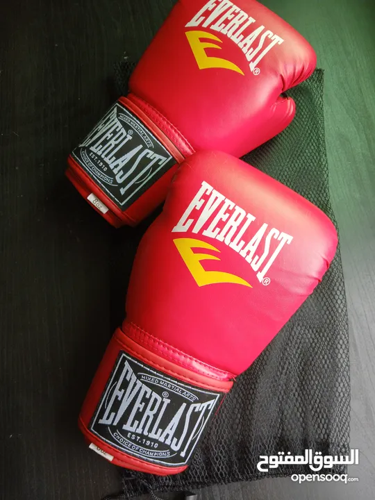 كفوف EVERLAST الأصلية استعمال خفيف جدا جدا بحالة الوكالة للبوكسينغ و الكثيير من الرياضات ...........