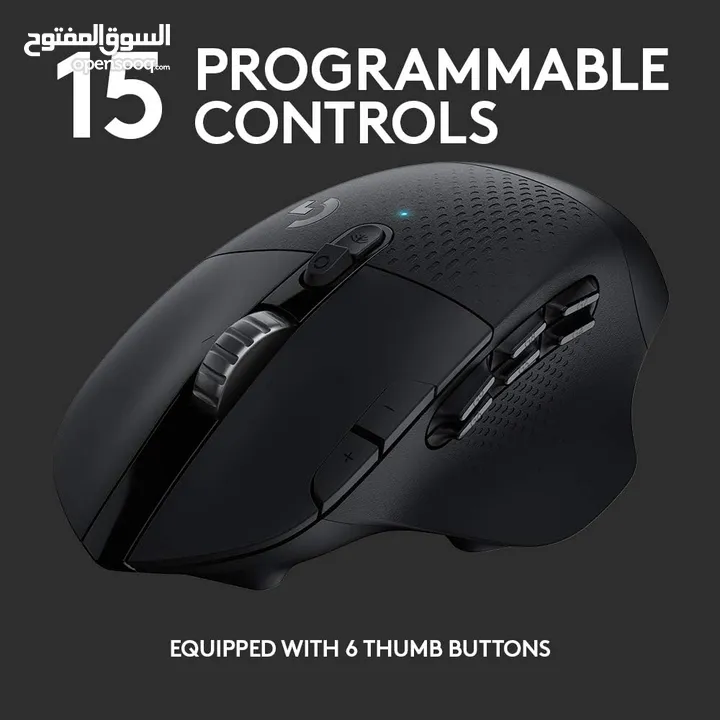 Logitech G604 LIGHT-SPEED Gaming Mouse with 15 programmable controls
