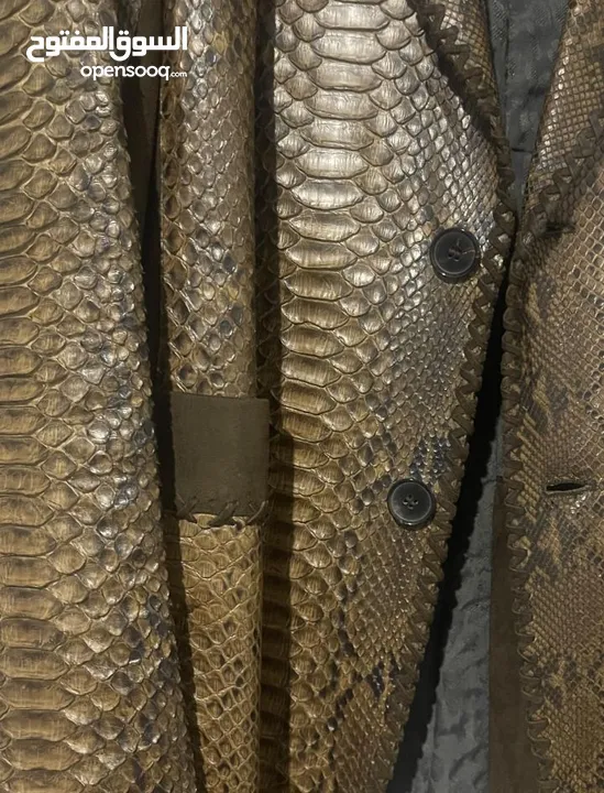 Roberto Cavalli snakeskin coat