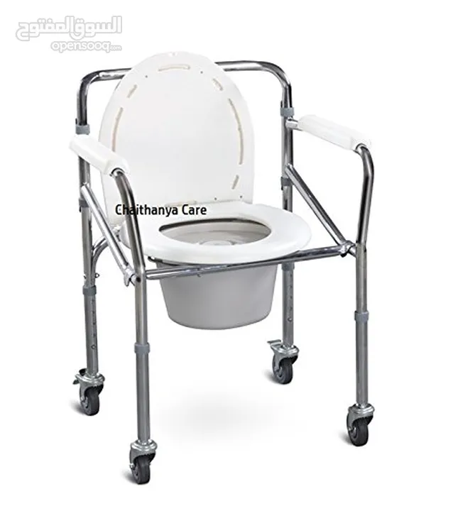 commode chair with wheels