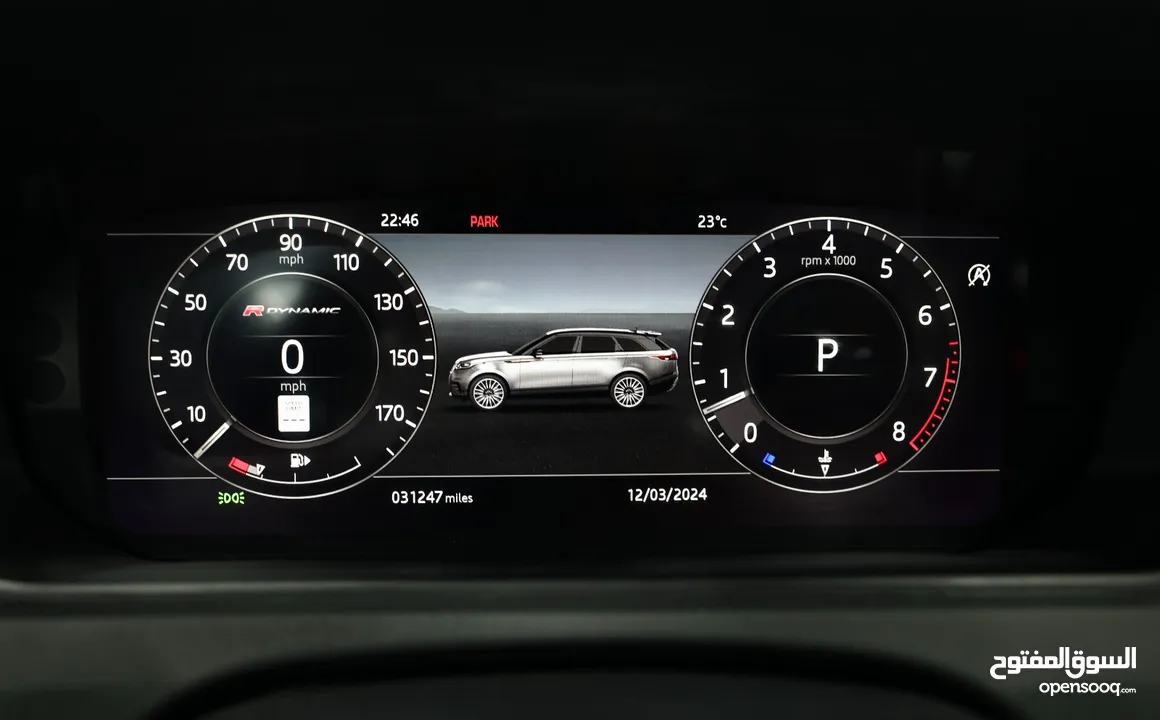 Range Rover Velar V6  2,390 AED Monthly Installment  Accident Free  Warranty Till 2026 (A747249)