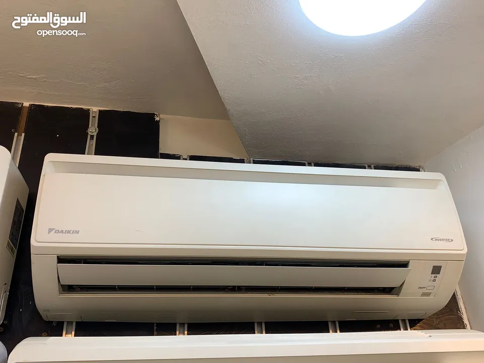 مكيفات انفيرتر 1 طن 1.5 طن 2 طن مستعمل بحاله الوكاله ستوك جديد شامل توصيل وتركيب