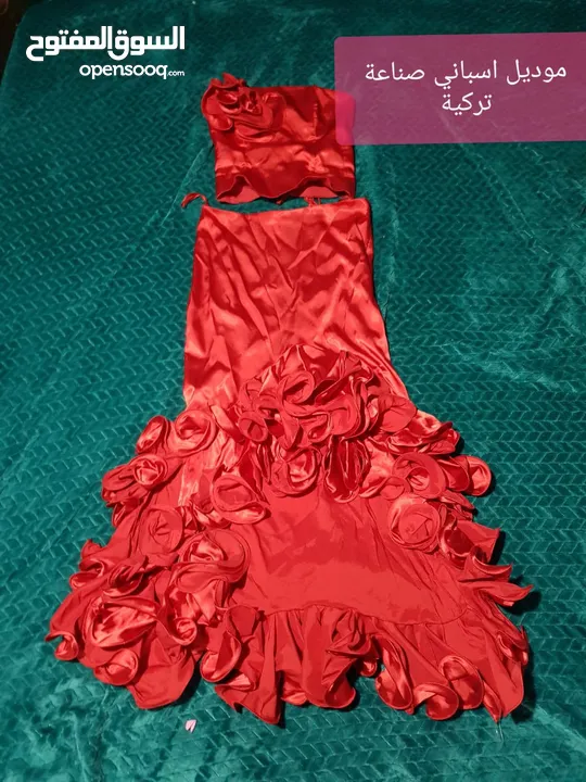 فستان خطوبه عدد2 تركي ثقيل والباقي حفلات وسهرات كلهم 100