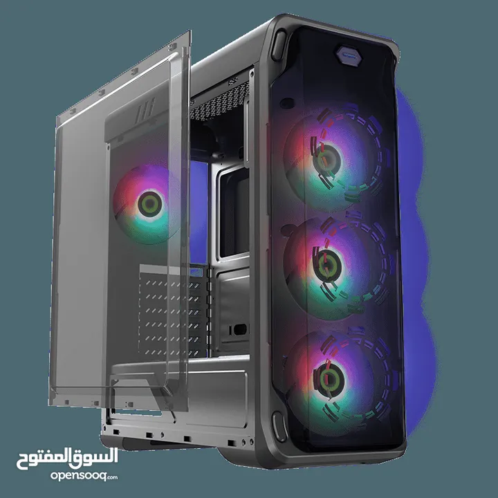 كيس جيمنغ فارغ احترافي جيماكس تجميعة Gamemax Gaming PC Case Starlight FRGB BK