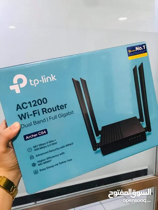 Dual Band  wi-fi ac 1200 archer c64 راوتر واي فاي دول باند