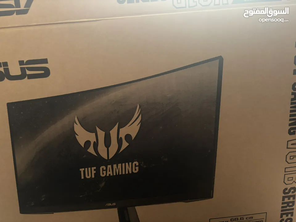 شاشة اسوس tuf Gaming VG1B series 27 in  165hr الشاشه ما استعملتها بكرتونتها للبيع بسبب السفر