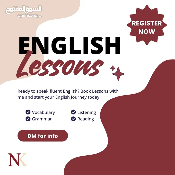 English Lessons Online دروس محادثة باللغه الانجليزيه