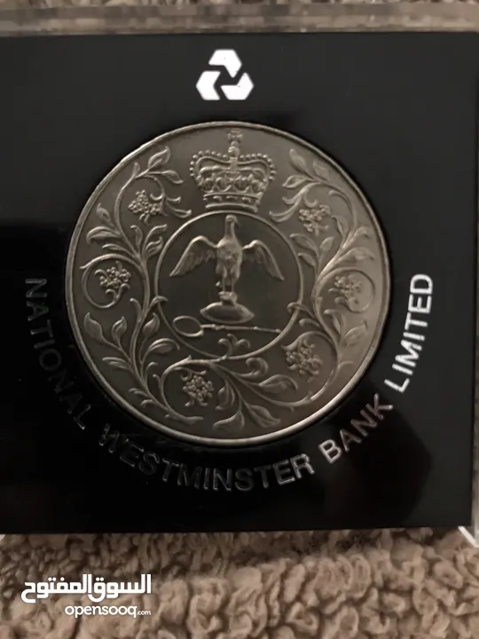 1977 British collectors coin queen Elizabeth the seconds silver jubilee coronation
