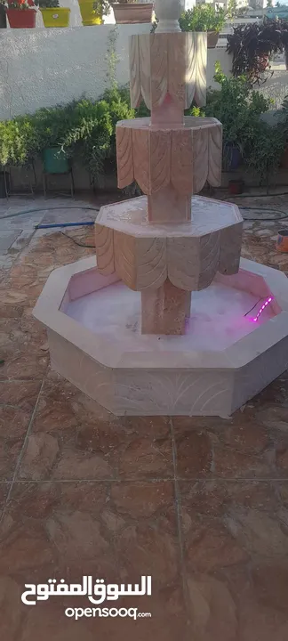 نوافير وشلالات وبابكيو حواض زريعه جميع انواع الحجر البناء والديكورات